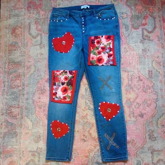 Customed Denim Jeans “ The On Again Off Again Love